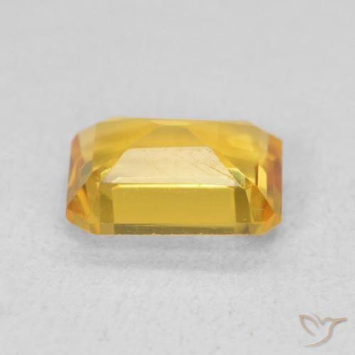 Citrino Oro medio naturale da 1.30 ct, Ottagonale / Taglio smeraldo, VVS