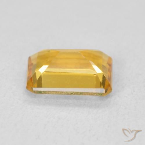 Citrino Arancio Dorato Profondo naturale da 1.24 ct, Ottagonale / Taglio smeraldo, VVS