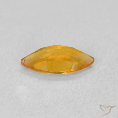 Citrino Albicocca Arancia naturale da 0.47 ct, Taglio marquise, VVS-VS