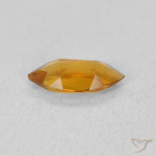 Citrino Arancio Medio naturale da 0.50 ct, Taglio marquise, VVS-VS