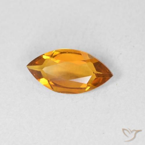 Citrino Oro naturale da 0.45 ct, Taglio marquise, VVS
