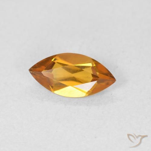 Citrino Oro naturale da 0.48 ct, Taglio marquise, VVS