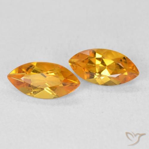 Gemme di Citrino Oro naturale da 1.02 ct, Taglio marquise, VS