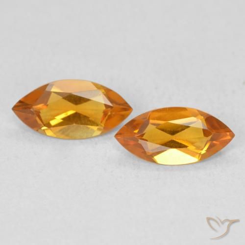 Gemme di Citrino Oro naturale da 0.91 ct, Taglio marquise, VS