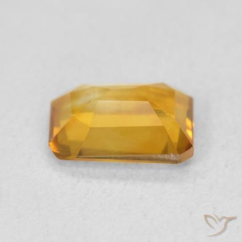 Citrino Arancione-Oro medio naturale da 1.11 ct, Ottagonale / Taglio smeraldo, VVS-VS