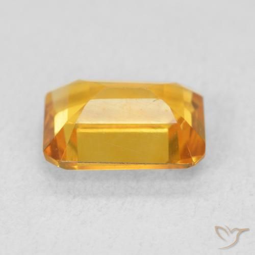 Citrino Arancio dorato naturale da 1.44 ct, Ottagonale / Taglio smeraldo, VVS-VS