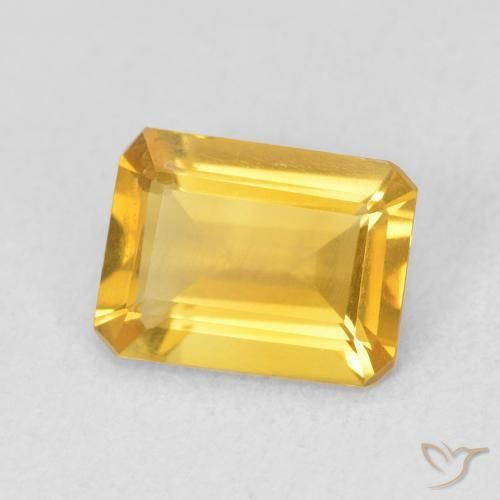 Citrino Oro brillante naturale da 1.14 ct, Ottagonale / Taglio smeraldo, VS