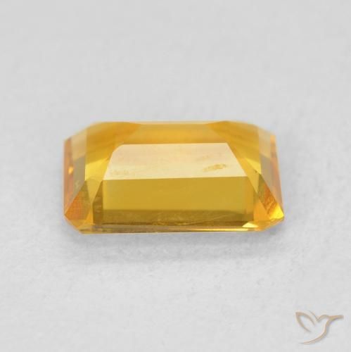 Citrino Oro brillante naturale da 1.17 ct, Ottagonale / Taglio smeraldo, VVS-VS