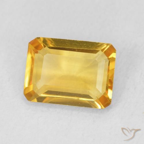 Citrino Dorato naturale da 1.22 ct, Ottagonale / Taglio smeraldo, VVS