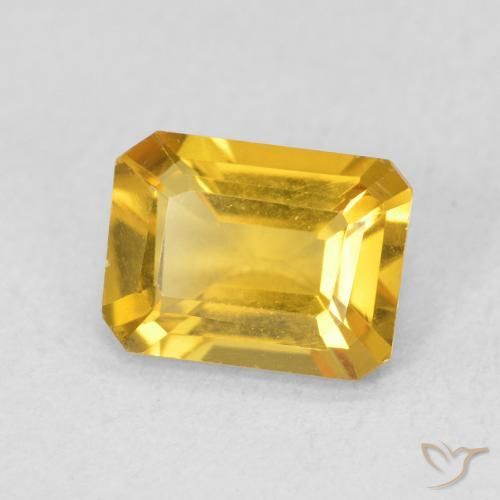 Citrino Oro medio naturale da 1.16 ct, Ottagonale / Taglio smeraldo, VVS-VS