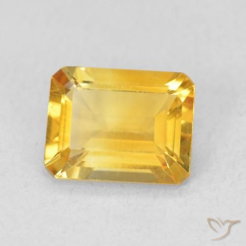 Citrino Dorato naturale da 1.21 ct, Ottagonale / Taglio smeraldo, VS