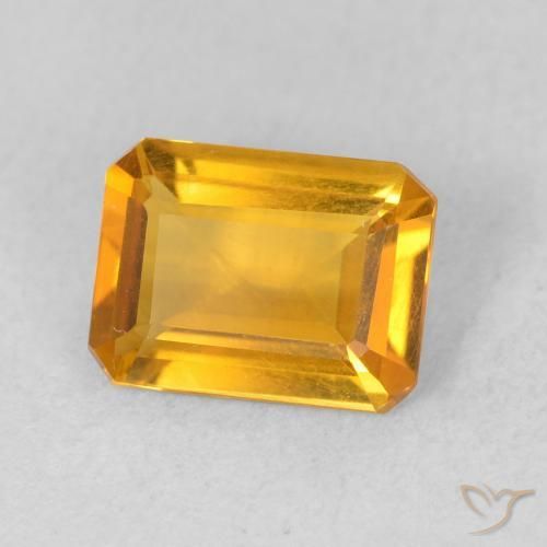 Citrino Arancio-Oro naturale da 1.10 ct, Ottagonale / Taglio smeraldo, VS