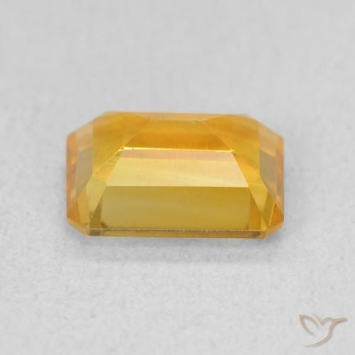 Citrino Arancione-Oro medio naturale da 1.40 ct, Ottagonale / Taglio smeraldo, VS