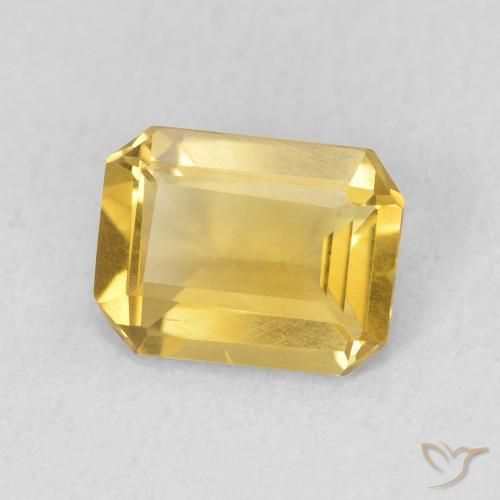 Citrino Arancio dorato naturale da 1.12 ct, Ottagonale / Taglio smeraldo, VS