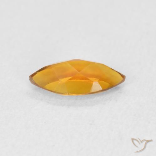 Citrino Oro naturale da 0.46 ct, Taglio marquise, VVS-VS