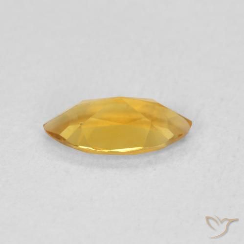 Citrino Dorato scuro naturale da 0.46 ct, Taglio marquise, VVS-VS
