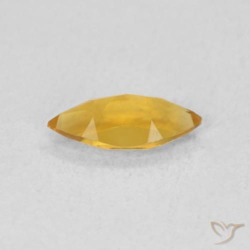 Citrino Dorato scuro naturale da 0.46 ct, Taglio marquise, VVS-VS