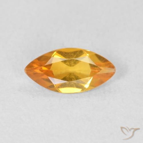 0.50ct Naturale Oro Citrino, Taglio marquise, VVS-VS