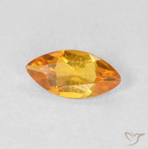 Citrino Oro naturale da 0.50 ct, Taglio marquise, VVS-VS