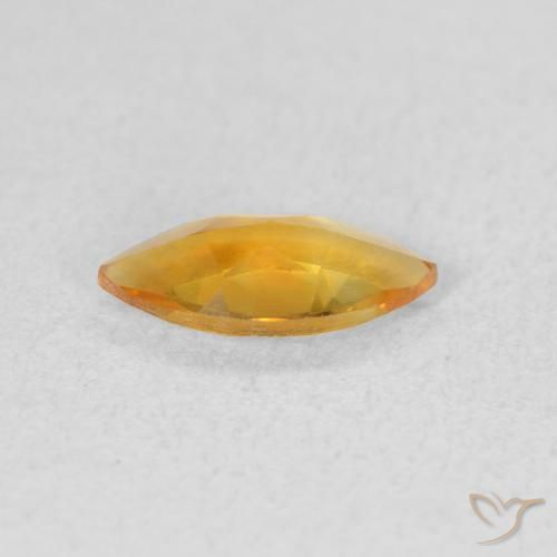Citrino Arancio intenso-OroG naturale da 0.42 ct, Taglio marquise, VVS-VS