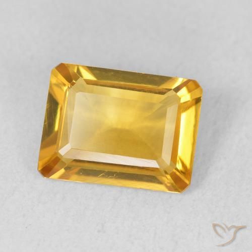 Citrino Dorato medio naturale da 1.21 ct, Ottagonale / Taglio smeraldo, VVS
