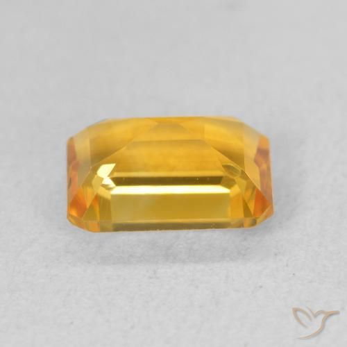 Citrino Arancio dorato naturale da 1.35 ct, Ottagonale / Taglio smeraldo, VVS