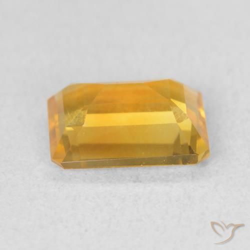 Citrino Arancio dorato naturale da 1.22 ct, Ottagonale / Taglio smeraldo, VS