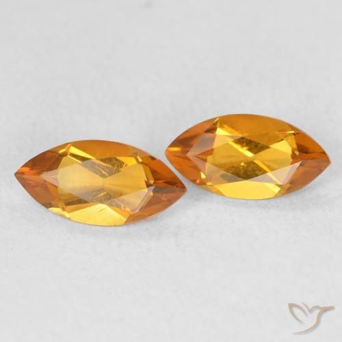 Gemme di Citrino Oro naturale da 0.89 ct, Taglio marquise, VS