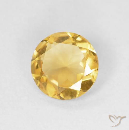 Citrino Oro naturale da 0.97 ct, Rotondo, VS