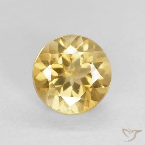1.05ct Naturale Oro Citrino, Rotondo, VS