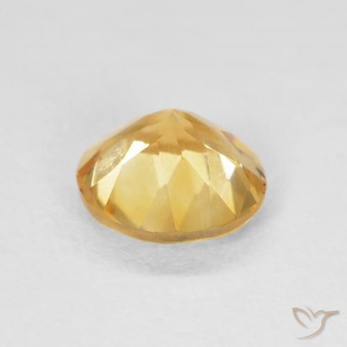 Citrino Oro medio naturale da 1.02 ct, Rotondo, VS