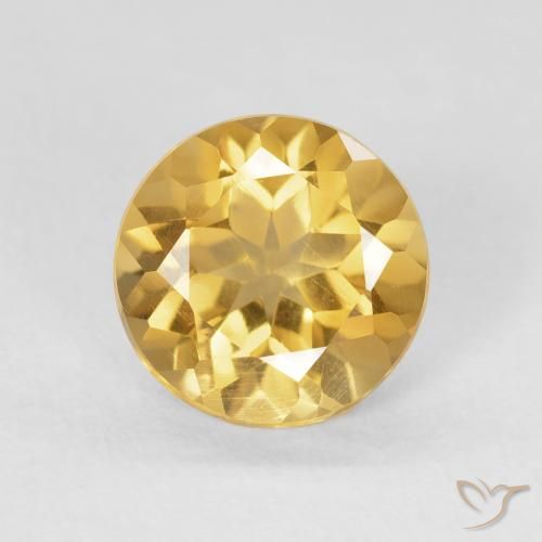 1.67ct Naturale Oro Citrino, Rotondo, VS