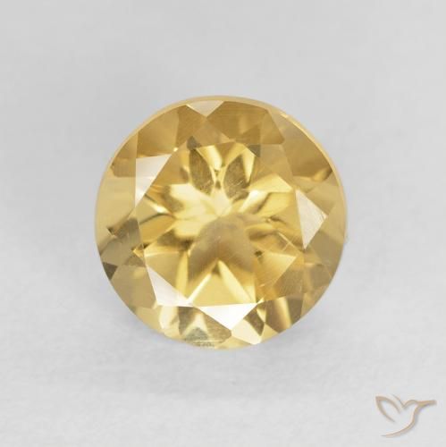 1.66ct Naturale Oro Citrino, Rotondo, VS