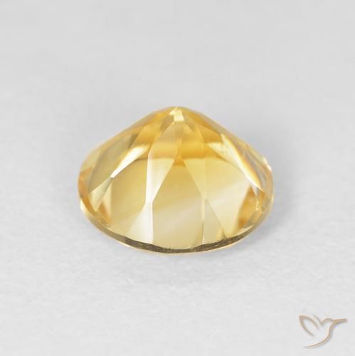 Citrino Oro medio naturale da 1.76 ct, Rotondo, VVS-VS