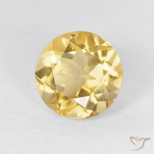 Citrino Oro naturale da 2.00 ct, Rotondo, VVS-VS