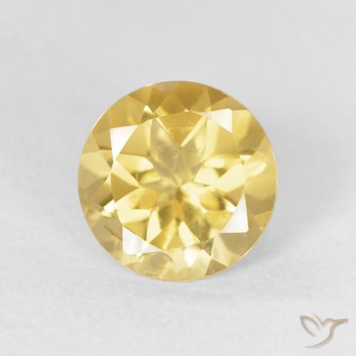 1.73ct Naturale Arancio dorato Citrino, Rotondo, VVS-VS
