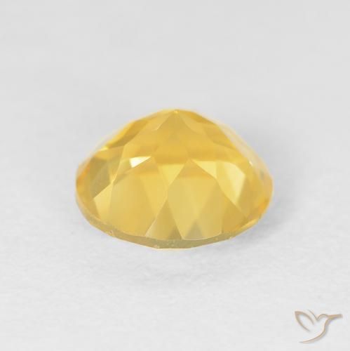 Citrino Dorato medio naturale da 1.88 ct, Rotondo, VVS-VS