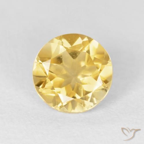 Citrino Oro naturale da 1.61 ct, Rotondo, VVS-VS