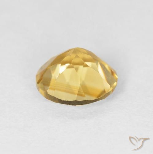 Citrino Oro naturale da 1.21 ct, Rotondo, VVS-VS