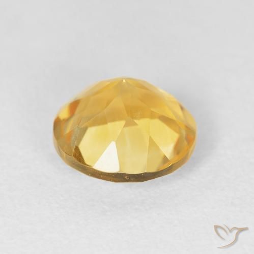 Citrino Oro medio naturale da 1.95 ct, Rotondo, VVS-VS