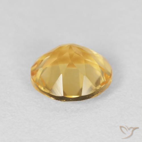 Citrino Oro medio naturale da 1.66 ct, Rotondo, VVS