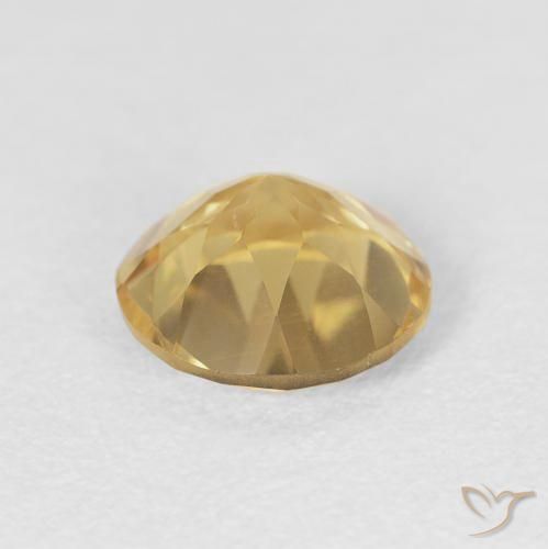 Citrino Arancio dorato naturale da 1.48 ct, Rotondo, VVS