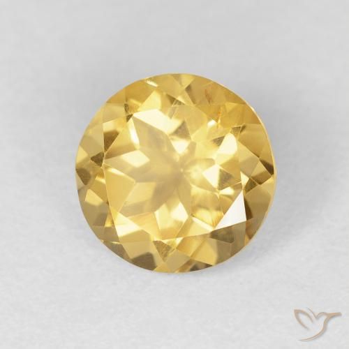 Citrino Oro naturale da 1.61 ct, Rotondo, VVS