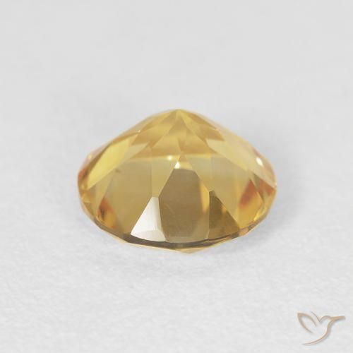 Citrino Arancio dorato naturale da 1.60 ct, Rotondo, VVS