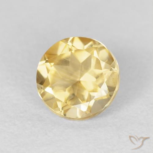 Citrino Oro naturale da 0.99 ct, Rotondo, VVS