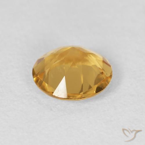 Citrino Oro brillante naturale da 0.96 ct, Rotondo, VVS