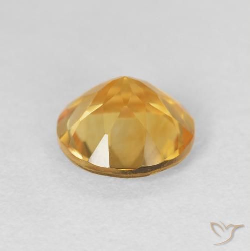 Citrino Oro brillante naturale da 1.70 ct, Rotondo, VVS-VS
