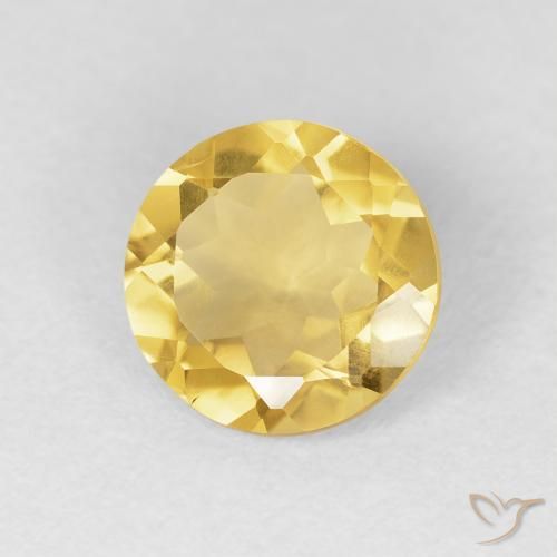 Citrino Oro naturale da 1.32 ct, Rotondo, VVS-VS