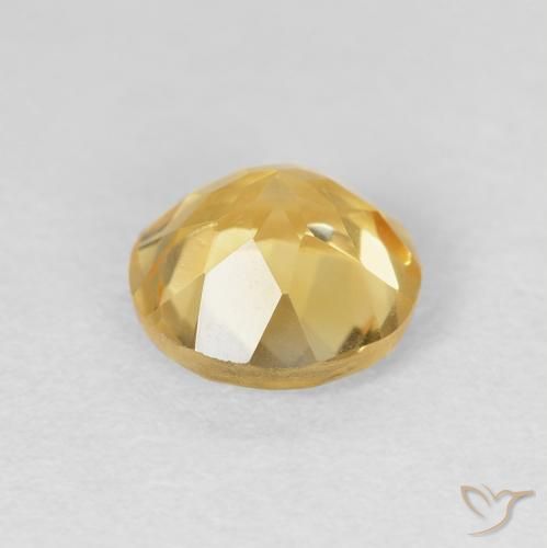 Citrino Giallo dorato chiaro naturale da 1.67 ct, Rotondo, VVS-VS