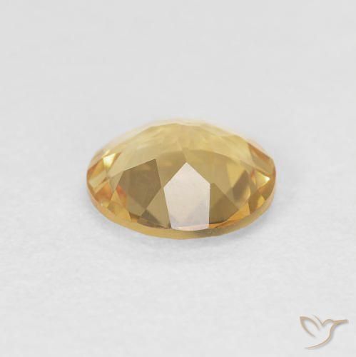 Citrino Oro medio naturale da 1.30 ct, Rotondo, VVS